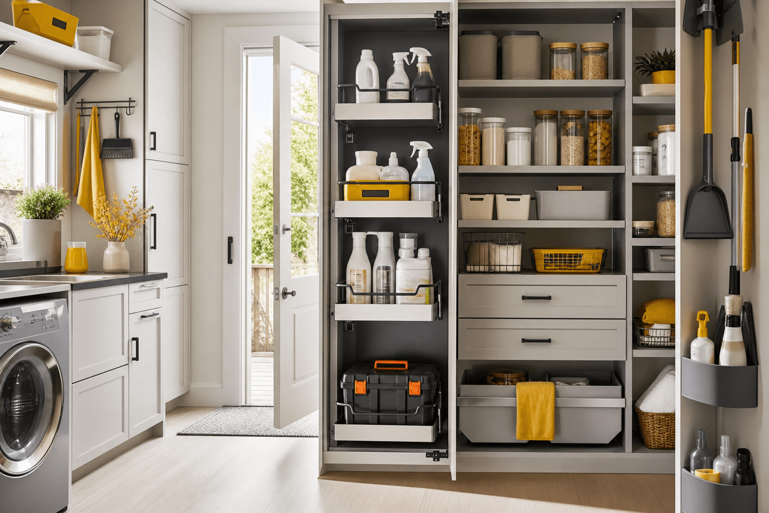 Beautifully organized utility room